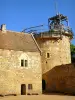 Construcción medieval de Guédelon - Castillo fortificado en construcción: casa señorial y torre principal