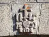 Corrèze - Carved detail of the Notre Dame Bridge of Hi