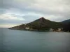 Corsican Cape - Hill of the East coast dominating the sea