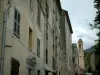 Corte - Houses of the upper town and the church bell tower