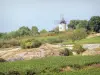 Côte de Beaune vineyards - Moulin Sorine overlooking the vineyards of Santenay