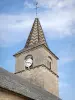 Côte de Beaune vineyards - Bell tower of the Saint-Germain-d'Auxerre church in Monthelie