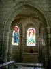 Courville church - Inside of the Saint-Julien Romanesque church