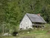 Couserans - Casa de piedra rodeada de árboles en el Parque Natural Regional de los Pirineos de Ariège