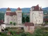 Curemonte - Con vistas a los castillos de Saint-Hilaire y Plas