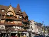 Deauville - Côte Fleurie (Flower coast): villas and shops of the seaside resort