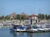 Der-Chantecoq lake - Nautical resort of Giffaumont-Champaubert: marina with its boats and its sailboats