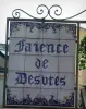 Desvres - Earthenware Shop sign