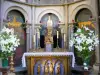 Dijon - Dentro de la iglesia de Notre-Dame: capilla que alberga a la Virgen de Nuestra Señora de la Buena Esperanza