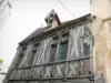 Dijon - Antigua fachada de entramado de madera de la casa Millière