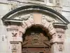 Dijon - Detalle de la puerta esculpida del Hôtel de Vogüé