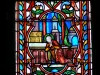 Dol-de-Bretagne - Interior da Catedral de Saint-Samson: vitral