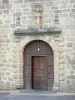 Donzenac - Portal of the chapel of the White Penitents