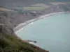 Écalgrain bay - Moors, cliffs, beach and the Channel (sea)
