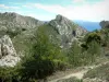 Estaque mountain range - Mountains dominating the Mediterranean sea