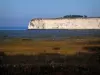 Estuario del Gironda - Marismas, acantilados de piedra caliza y el estuario de Gironda, en el fondo