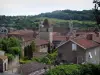 Figeac - View of the roofs of the houses of the old town, in the Quercy