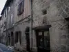 Figeac - Fachadas de casas en el casco antiguo, en Quercy