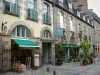 Fougères - Houses and shops of the Nationale street