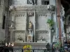 Fougères - Inside of the Saint-Sulpice church: granite altarpiece