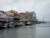 Le Grau-du-Roi - Fishing port, fishing boats, Colbert quay, shops, houses and buildings
