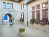 Hattonchâtel - .Inner courtyard of the town hall-school