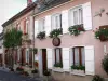 Hautvillers - Houses with flower-bedecked windows