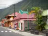 Hell-Bourg - Colorful houses and shops of the village in the heart of the Salazie cirque