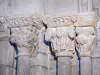 Iglesia de Rieux-Minervois - Dentro de la iglesia románica de Santa María tallada