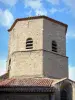 Iglesia de Rieux-Minervois - Campanario de la iglesia heptagonal Sainte-Marie