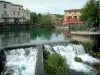 L'Isle-sur-la-Sorgue - La-Sorgue (río) y las casas