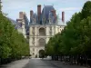 Jardines del castillo de Fontainebleau - De Maintenon avenida bordeada de tilos y Golden Gate (Palacio de Fontainebleau)