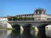 Jarnac - Bridge spanning the Charente river and Maison Courvoisier museum