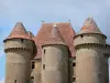 Kasteel van Sarzay - Statige huis en de torens van de middeleeuwse burcht