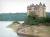 Kasteel van Val - Middeleeuws kasteel op het schiereiland, het meer van Bort-les-Orgues