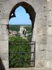 La Sauve-Majeureの修道院 - 修道院の教会の鐘楼の上からラソーヴとサンピエール教会の村