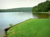 Lago de los Vieilles-Forges - Vista del lago rodeado de zonas verdes