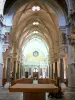 Lalouvesc - Intérieur de la basilique Saint-Régis : nef