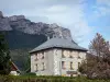 Landscapes of Dauphiné - House at the foot of the Chartreuse mountain range