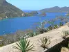 Landscapes of the Guadeloupe - Les Saintes islands: view from the exotic garden of the Napoléon fort