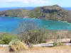 Landscapes of the Guadeloupe - Les Saintes islands: view from the exotic garden of the Napoléon fort