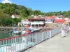 Landscapes of the Guadeloupe - Port of Trois-Rivières, on the island of Basse-Terre