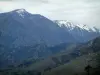 Landscapes of the inland Corsica - Mountains with some snowy summits