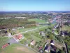 Landscapes of the Yonne - Aerial view of the site of the Seven Locks of Rogny and its surroundings