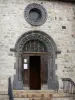 Langogne - Portal of the Saint-Gervais-Saint-Protais church
