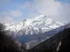 Lanscapes of Alpes-de-Haute-Provence - Mountains with snowy top (snow)