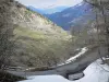Lanscapes of Alpes-de-Haute-Provence - Narrow mountain road 