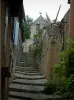 Lautrec - Escalera de Alley, bordeada de casas, lo que el molino de viento
