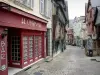 Laval - Facades of houses in the Grande Rue street