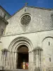 Layrac church - Facade and portal of the Saint-Martin church